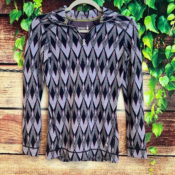 Smartwool 100% Merino Wool Womens XS Base Layer Long Sleeve Thermal Shirt - Picture 1 of 4